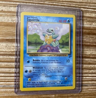 Squirtle Base Set 2 93/130 Common Pokemon Card NM-Mint - Image 1 of 2