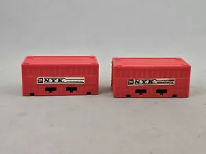 Matchbox 2 x PSI Container in rot N.Y.K. Worldwide Service - Bild 1 von 8