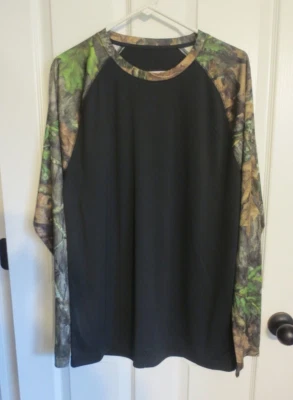 black Mossy Oak Camo Shirt Long sleeve  Shirt size Small NWT - Image 1 of 3