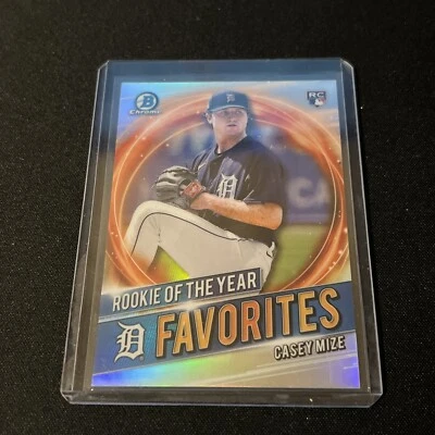 2021 Bowman Chrome Rookie of the Year Favorites CASEY MIZE #RRY-CM Tigers - Image 1 of 2