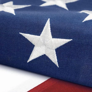 6x10 Foot American Flag Embroidered US Flag USA Banner Heavy Duty Nylon - Picture 1 of 9