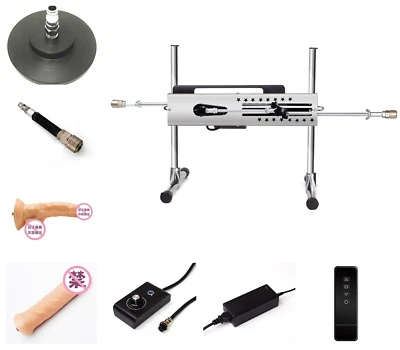 Stroke 3-15cm Automatic Sex Machine Use of Both End Dual + 4 Attahcments Sex Toy - Image 1 of 4