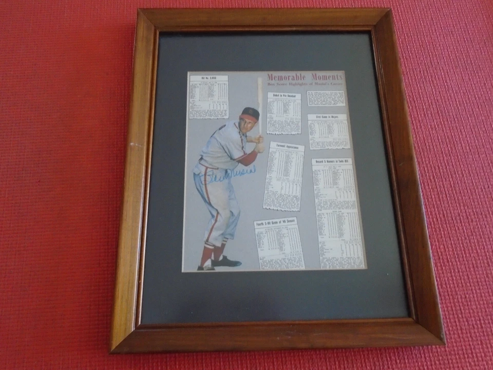Stan Musial 8x10" Photo Autograph St. Louis Cardinals HOF - Image 1 of 1
