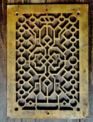 Antique Cast Iron Floor Grate Cover