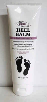 Miracle Plus ~ Bálsamo de talón 5x mantequilla de talón agrietada con colágeno 8 fl oz Foto 1 de 2