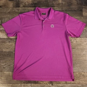 The Memorial Tournament Jack Nicklaus Golden Golf Polo Pink Purple Men's XL - Picture 1 of 6