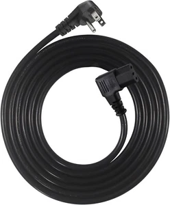 90 Degree Computer Power Cord - 10FT Flat Low Profile Angled NEMA 5-15 Plug t... - Picture 1 of 1