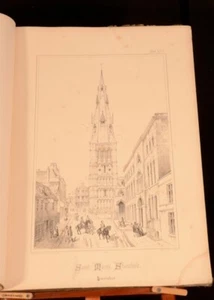 1859 Spires and Towers of Medieval Churches of England Charles Wickes 3 in 1 - Picture 1 of 11