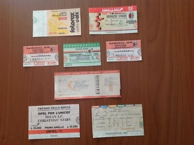 8 Tickets/Biglietti Milan amichevoli - campionato - champions league - Immagine 1 di 4