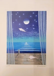 Piero Mocci  Serigrafia Prove di volo arte casa arredamento quadri - Picture 1 of 1