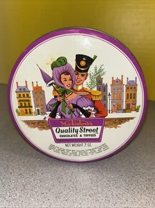 Vintage Mackintosh’s Quality Street Chocolates & Toffees Empty Tin UK England 5” - Picture 1 of 14