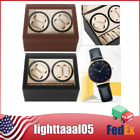 4+6 Automatic Rotation Leather Wood Watch Winder Storage Box Watch Display Case