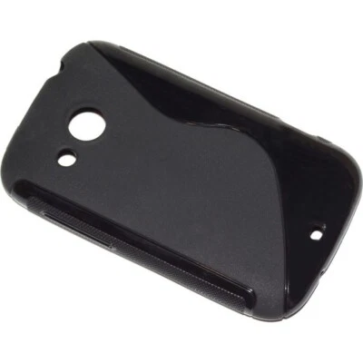 Ssyl S-line Custodia Tpu In Silicone Nera Black Htc Desire C New Nuovo Neg To - Immagine 1 di 3