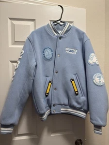 Brand New- Kith X Invisible Friends Mateco Wool Varsity Jacket “Larimar” - Picture 1 of 6