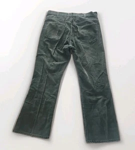 VTG Levis Corduroy Pants Mens 34x28 Green White Tab-70s Disco USA . - Picture 1 of 11