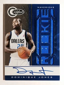 2010-11 Totally Certified Blue Autographs #176 Dominique Jones JSY AU/49 - Picture 1 of 2