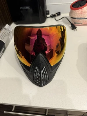 Máscara de paintball Dye I4 negra con lente térmica roja Foto 1 de 2