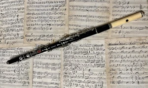 Romantische Traversflöte System Meyer 14 Klappen Holz Querflöte Alt Flöte Antik - Bild 1 von 7