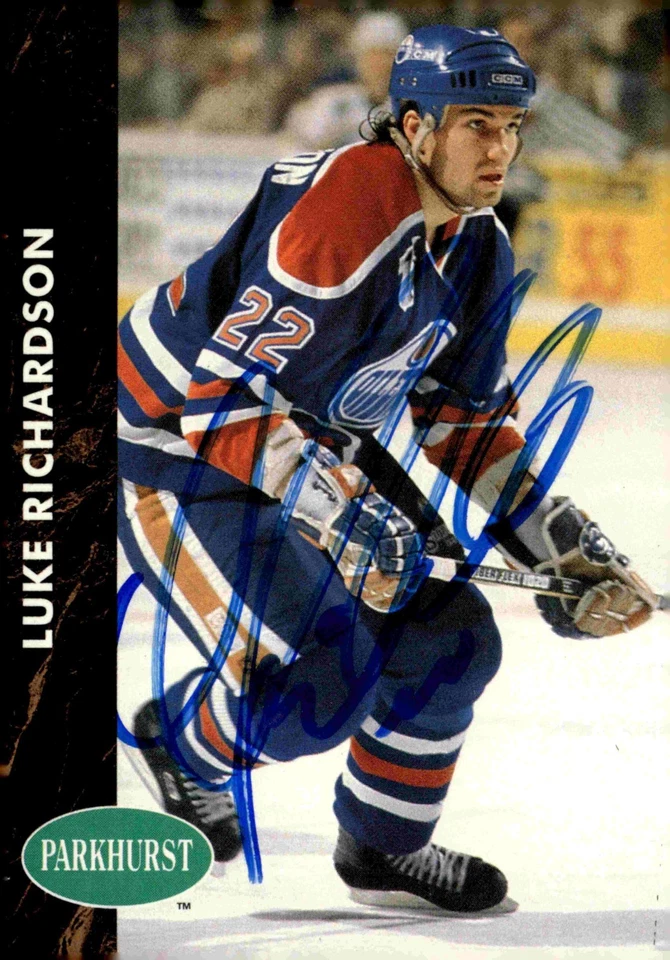 Luke Richardson - Signed 1992-93 Parkhurst Card #274 - Image 1 of 1