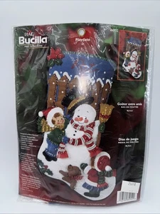 Bucilla Felt Christmas Stocking Kit 84952 - Playdate - Picture 1 of 2