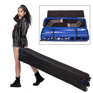 Large Flight Case Foam Padded Wheeled 54'' Stand Camera Travel UK - Picture 1 of 12