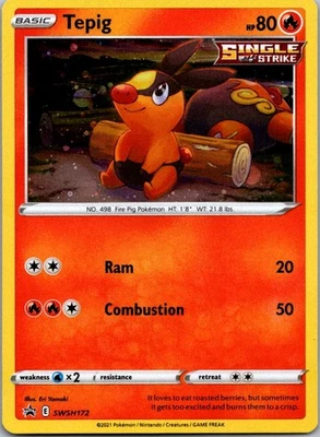 Tepig SWSH172 SWSH: Sword & Shield Promo Cards Promo  NM - Image 1 of 2