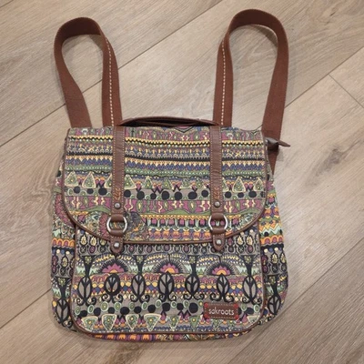 Bolso Sakroots Bandolera Mensajero Convertible Mochila Boho Hippie Paz Foto 1 de 4