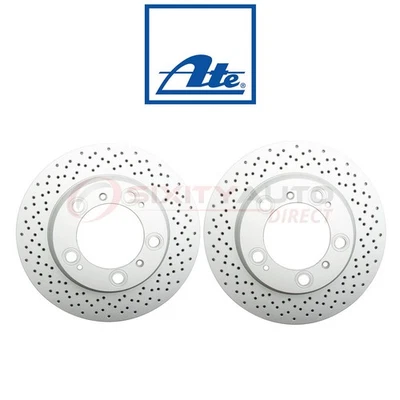 2 pc ATE Rear Disc Brake Rotor for 2000-2012 Porsche Boxster - Braking Tire mr — 第 1/4 张图片