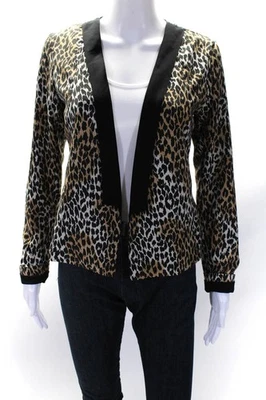 Chaqueta Blazer Mujer Rory Beca Ligera Estampado Animal Frente Abierto Beige Talla XS Foto 1 de 4