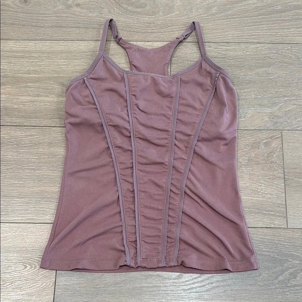 PRANA Mauve Nude Pink Yoga Active Workout Studio Pilates Cami Racerback Tank S - Image 1 of 4