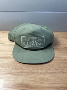 Salt TF Lake Brewing Templin Family Snapback Hat Sage OS Adjustable 6 Panel Rope - Picture 1 of 4