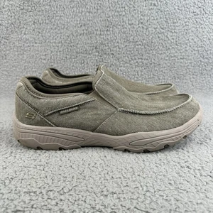 Skechers Herren Schuhe Relaxed Fit Creston Moseco Slipper Halbschuh 58895S Taupe Gr. 12 - Bild 1 von 10
