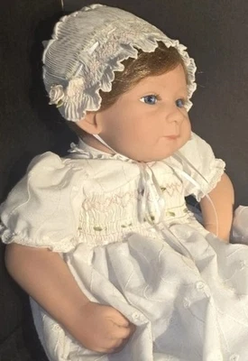 Muñeca bebé renacida vintage Sherri Williams Paradise Galleries 19" #91 vestido blanco Foto 1 de 4