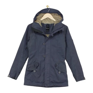 Berghaus Parka Coat Womens Size 10 Grey Fleece Lined Hooded Outdoor - Picture 1 of 14