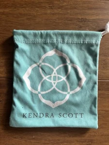 Kendra Scott Blue Turquoise Jewelry Dust Bag Pouch Dustbag Only! 5” - Picture 1 of 2