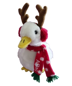 Macys AFLAC Peluche Vacaciones Pato Reno Cuernos Lunares Bufanda Orejeras 2012 - Imagen 1 de 9