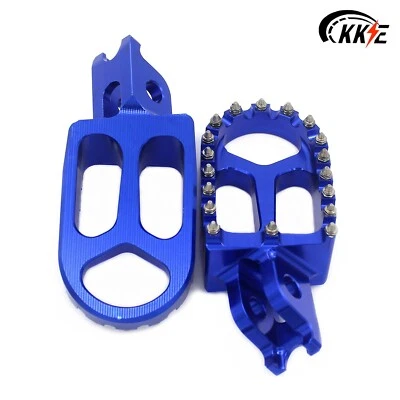 Apoio para os pés KKE CNC ajuste Honda CRF250R CRF450R 2002-2024 CR125R CR250R azul - Imagem 1 de 4