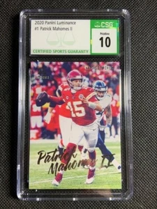 2020 Panini Luminance Patrick Mahomes II #1 CSG 10 PRISTINE Kansas City Chiefs - Picture 1 of 2