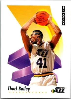 1991-92 SkyBox #276 Thurl Bailey  Utah Jazz V77290 - Image 1 of 2