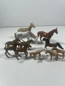 Lot of vintage miniature horses and mules donkeys 2"-4" - Picture 1 of 4