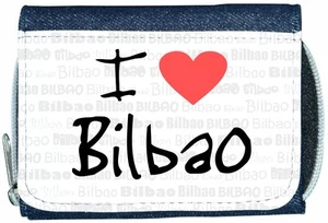 I Love Heart Bilbao Denim Wallet - Picture 1 of 1