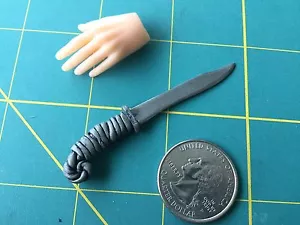 Coltello fantasy ""Grigio Wiz Hunter"" scala 1:6 realizzato a mano in acciaio miniatura di Auret - Foto 1 di 5