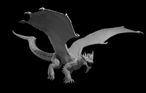 Blue Greatwyrm for D&D Dungeons and Dragons Pathfinder DND Mini - Imagen 1 de 1
