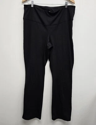 Leggings femininas OLD NAVY ACTIVE Go-Dry tamanho 2X plus preta elástica perna reta - Imagem 1 de 4