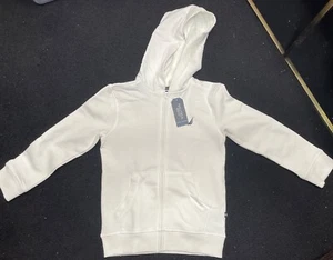 Nautica Little Boys Full Zip Fleece Hoodie White Size L (6) MSRP $45 #78 - Picture 1 of 4