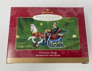 Hallmark Andenken Ornament 2001 viktorianischer Schlitten Druckguss Metall komplett 1 Besitzer - Bild 1 von 11
