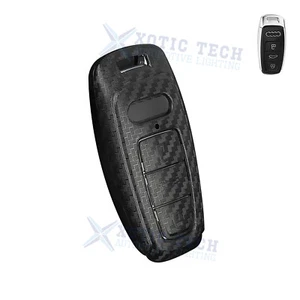 Carbon Fiber Pattern Hard Shell Key Fob Cover Case For Audi A6 A7 E-Tron SQ7 Q8 - Picture 1 of 13