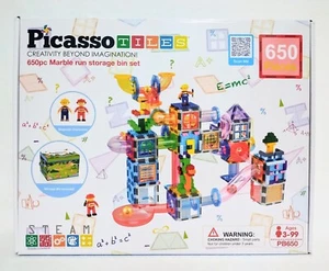 Picasso Tiles 650 Piece Magnetic Kids Toy Building Kit BRAND NEW ~ SEALED - Picture 1 of 12