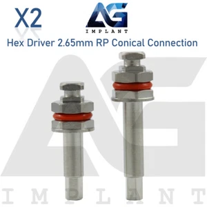 2 Destornillador hexagonal RP Destornillador de conexión cónica Herramienta de sobretensión Dental - Imagen 1 de 5