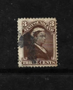 Newfoundland Stamp-Scott # 51-3c-Used/H-NG-1887 - Picture 1 of 1